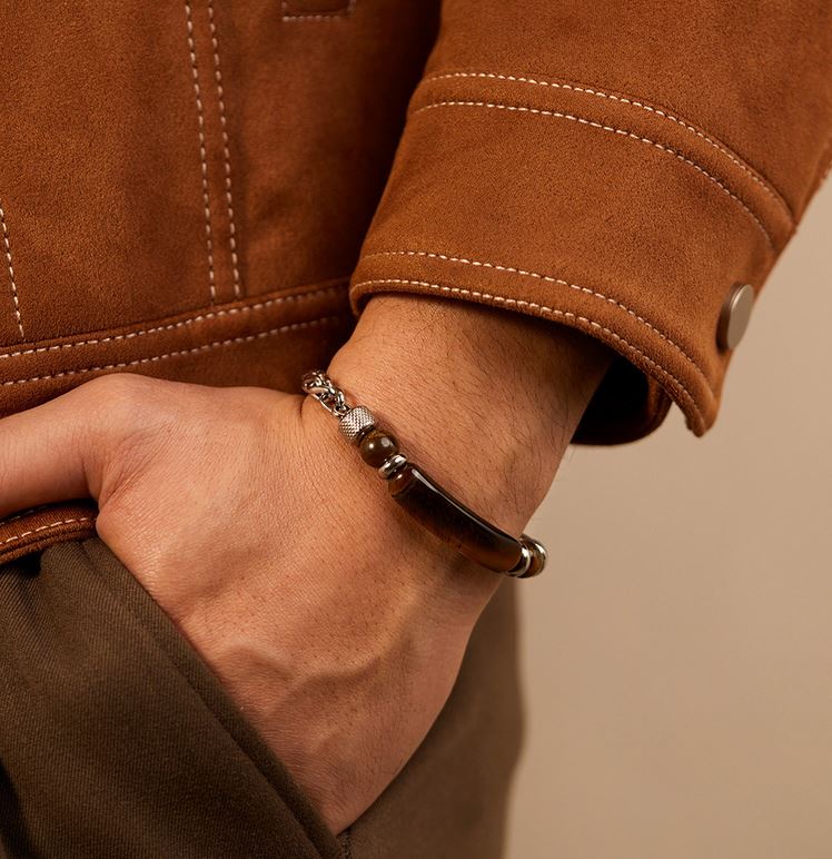Tigers Eye Mens Bracelet
