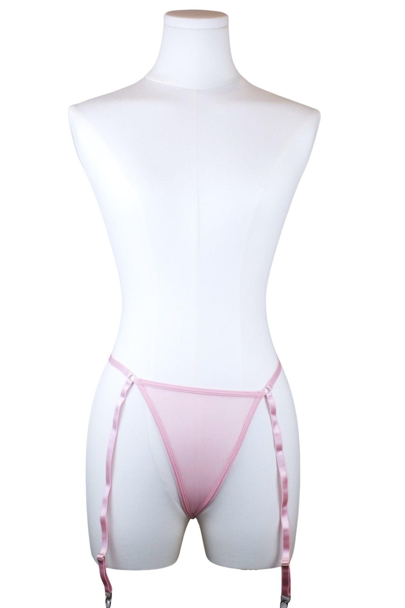 Cotton Candy Dreams Pink Lace Babydoll + Thong Set