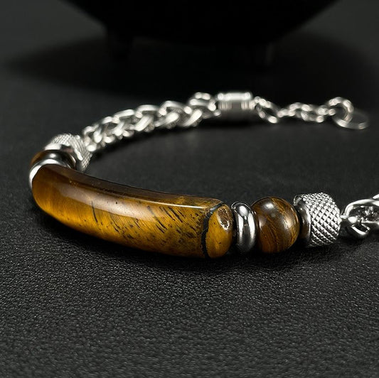 Tigers Eye Mens Bracelet