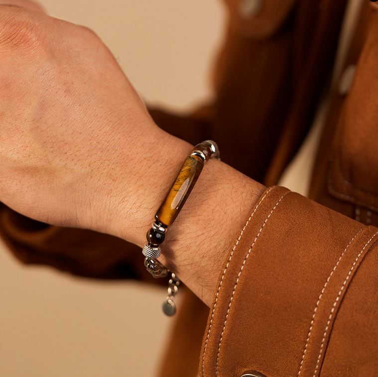 Tigers Eye Mens Bracelet
