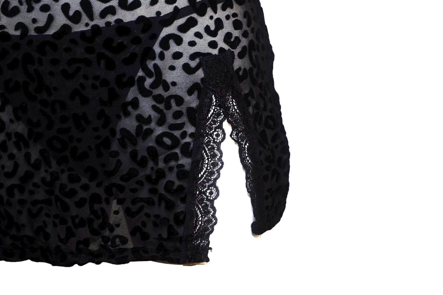 Wild Whispers Leopard Sheer Slip Dress + Thong